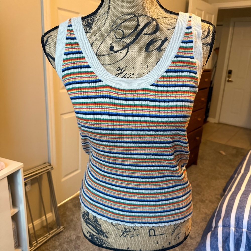 Madewell Colorful Striped Tank Top